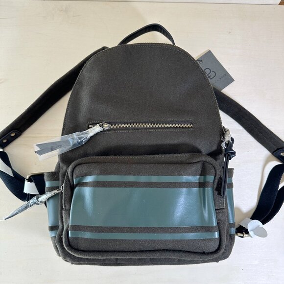 NWT Porter +‎ Bond Otis Wool Backpack Olive Drab Green Men's Back to School